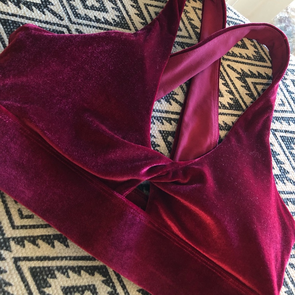 Fabletics Velour Sports Bra